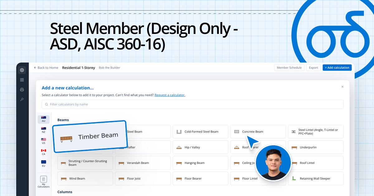 Steel Member (Design Only - ASD, AISC 360-16) calculator | Calcs.com