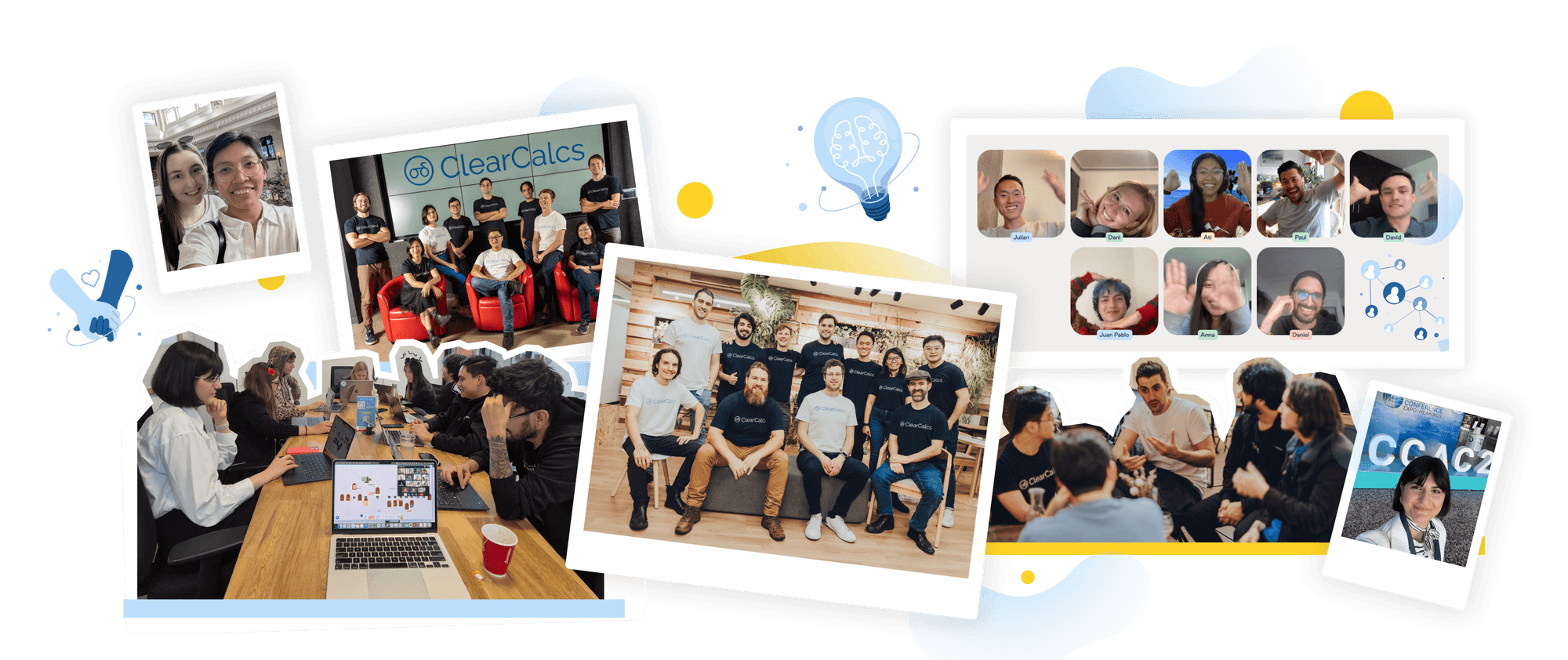 The Calcs.com team - in-office, remote, and at conferences