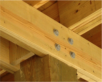 Timber Bolted Beam-Column Connection