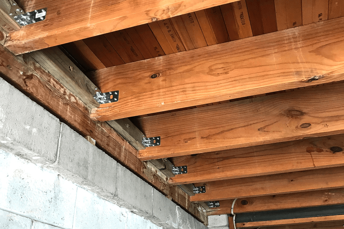 Angle Brackets can be used for joists where height is constrained
