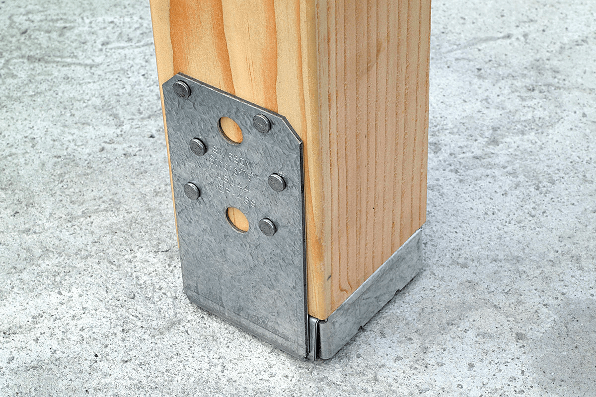 Post Bases can be adjustable like the ABU Adjustable Post Base