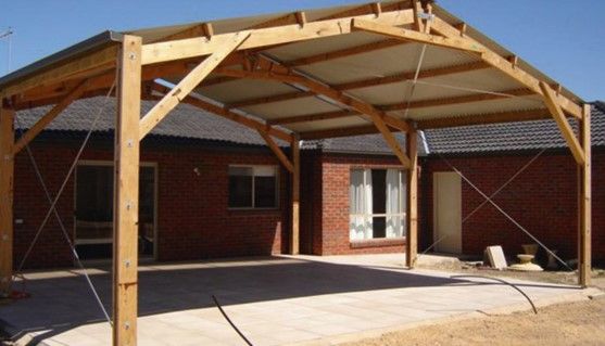 An image showing an example of canopy portal frames