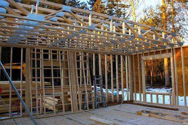 An example of Flat Trusses used in construction